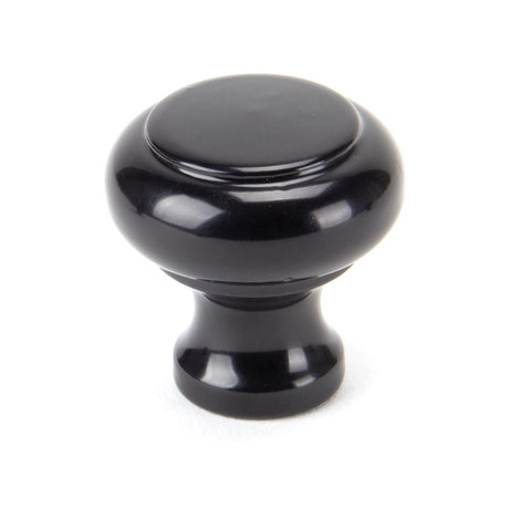 This is an image showing From The Anvil - Black Regency Cabinet Knob - Small available from trade door handles, quick delivery and discounted prices