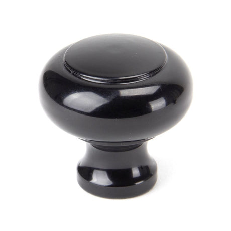 This is an image showing From The Anvil - Black Regency Cabinet Knob - Large available from trade door handles, quick delivery and discounted prices