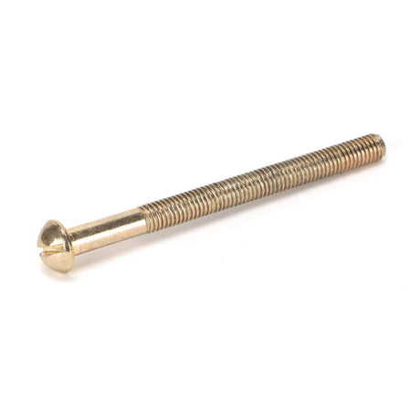 This is an image showing From The Anvil - Polished Brass SS M5 x 64mm Male Bolt (1) available from trade door handles, quick delivery and discounted prices