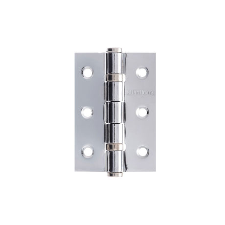 This is an image of Atlantic CE FIRE RATED Ball Bearing Hinges 3" x 2" x 2mm - Polished Stainless St available to order from Trade Door Handles.
