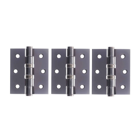 This is an image of Atlantic Ball Bearing Hinges 3" x 2.5" x 2.5mm set of 3 - Black Nickel available to order from Trade Door Handles