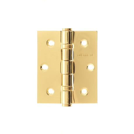 This is an image of Atlantic Ball Bearing Hinges 3" x 2.5" x 2.5mm - Polished Brass available to order from Trade Door Handles.