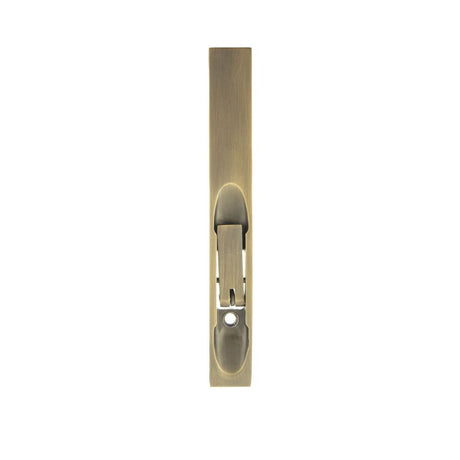This is an image of Atlantic Lever Action Flush Bolt 150mm - Matt Antique Brass available to order from Trade Door Handles.