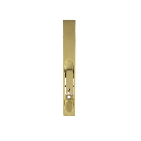This is an image of Atlantic Lever Action Flush Bolt 150mm - Satin Brass available to order from Trade Door Handles.