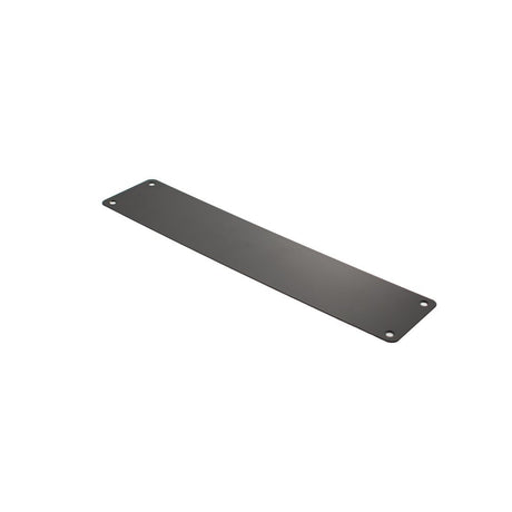 This is an image of Atlantic Finger Plate Pre drilled with screws 350mm x 75mm - Matt Black available to order from Trade Door Handles.