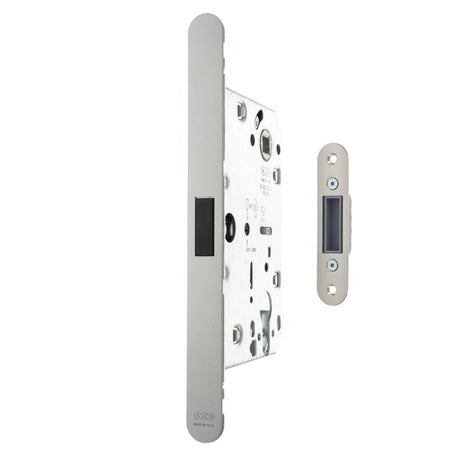 This is an image of AGB Revolution XT Magnetic Euro Profile Sashlock 60mm backset - Satin Chrome available to order from Trade Door Handles.