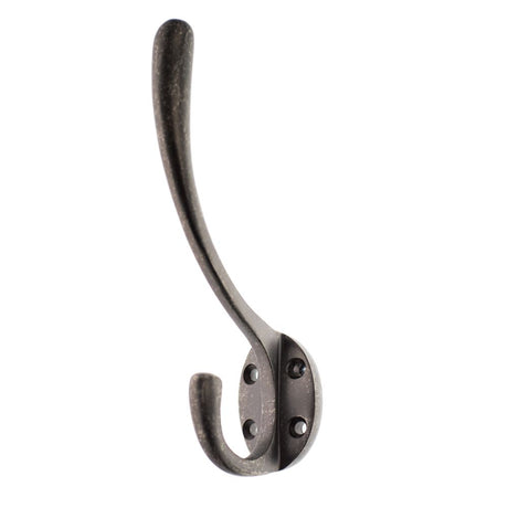 This is an image of Atlantic Traditional Hat & Coat Hook - Distressed Silver available to order from Trade Door Handles.