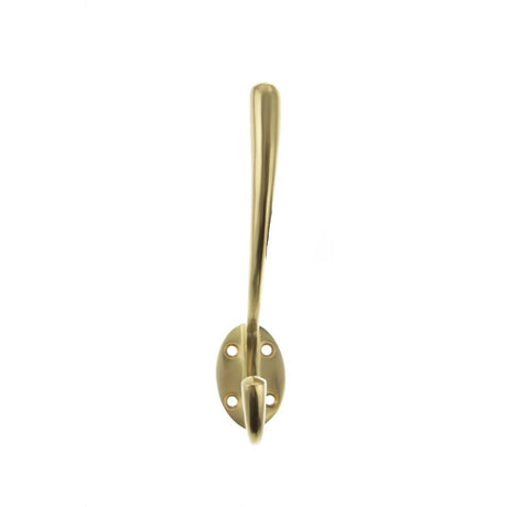 This is an image of Atlantic Traditional Hat & Coat Hook - Polished Brass available to order from Trade Door Handles.