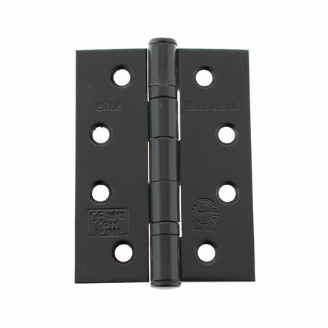 This is an image of Atlantic Ball Bearing Hinges Grade 11 Fire Rated 4" x 3" x 2.5mm - Matt Black available to order from Trade Door Handles.