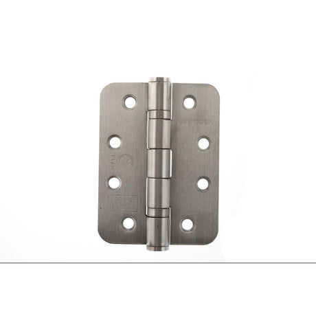 This is an image of Atlantic Radius Corner Ball Bearing Hinges 4" X 3" X 3mm - SSS available to order from Trade Door Handles.