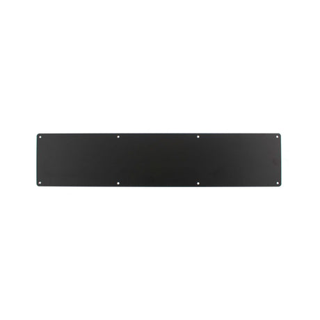 This is an image of Atlantic Kick Plate Pre drilled with screws 745mm x 150mm - Matt Black available to order from Trade Door Handles.