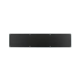 This is an image of Atlantic Kick Plate Pre drilled with screws 780mm x 150mm - Matt Black available to order from Trade Door Handles.