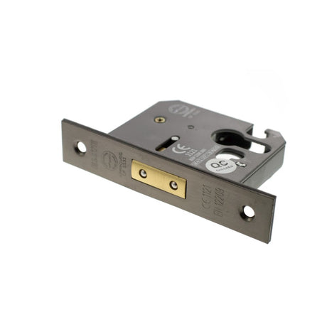 This is an image of Atlantic Euro Deadlock [CE] 3" - Urban Bronze available to order from Trade Door Handles.