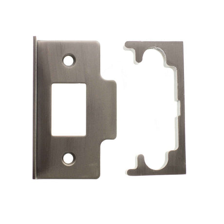 This is an image of Atlantic Rebate Kit to suit CE Tubular Latch - Matt Gun Metal available to order from Trade Door Handles.