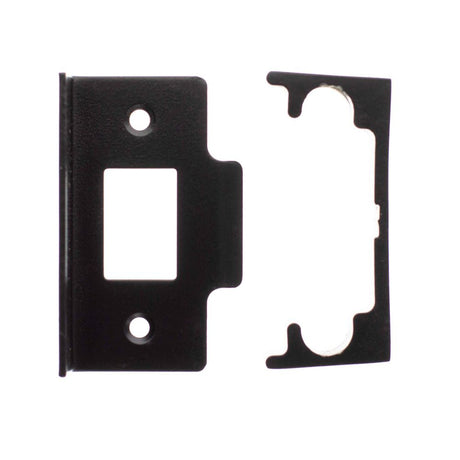 This is an image of Atlantic Rebate Kit to suit CE Tubular Latch - Matt Black available to order from Trade Door Handles.