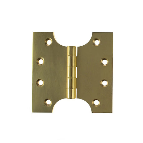 This is an image of Atlantic (Solid Brass) Parliament Hinges 4" x 2" x 4mm - Polished Brass available to order from Trade Door Handles.