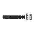 This is an image of Atlantic Solid Brass Surface Door Bolt 6" - Matt Black available to order from Trade Door Handles.