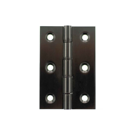 This is an image of Atlantic Washered Hinges 3" x 2" x 2.2mm - Black Nickel available to order from Trade Door Handles.