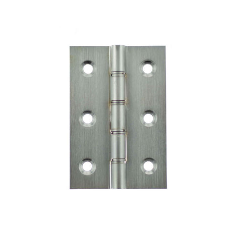 This is an image of Atlantic Washered Hinges 3" x 2" x 2.2mm without Screws - Satin Chrome available to order from Trade Door Handles.