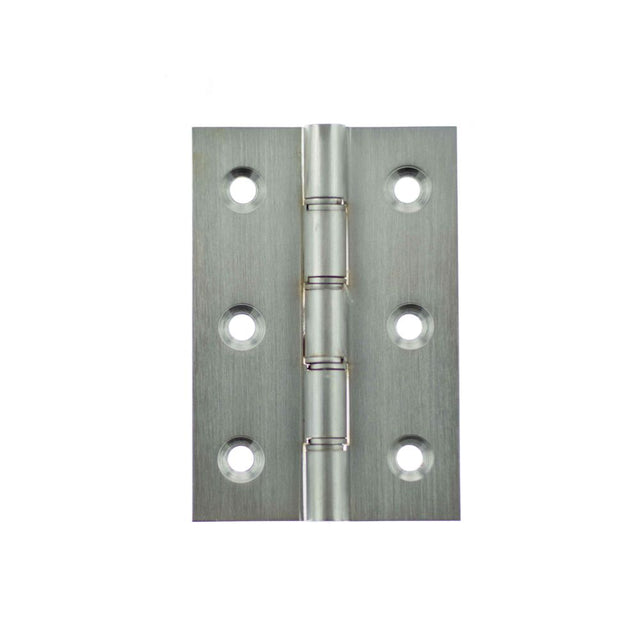 This is an image of Atlantic Washered Hinges 3" x 2" x 2.2mm without Screws - Satin Chrome available to order from Trade Door Handles.
