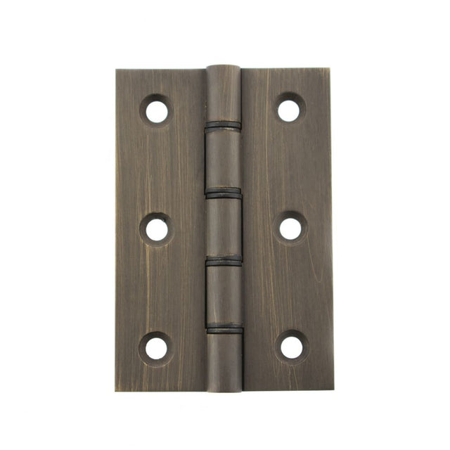 This is an image of Atlantic Washered Hinges 3" x 2" x 2.2mm - Urban Bronze available to order from Trade Door Handles.