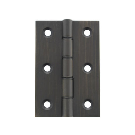 This is an image of Atlantic Washered Hinges 3" x 2" x 2.2mm - Urban Dark Bronze available to order from Trade Door Handles.