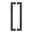 This is an image of a Heritage Brass - Door Pull Handle Bauhaus Design 330mm Matt Black Finish, btb1312-330-bkmt that is available to order from Trade Door Handles in Kendal.