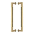 This is an image of a Heritage Brass - Door Pull Handle Bauhaus Design 330mm Satin Brass Finish, btb1312-330-sb that is available to order from Trade Door Handles in Kendal.