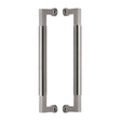 This is an image of a Heritage Brass - Door Pull Handle Bauhaus Design 330mm Satin Nickel Finish, btb1312-330-sn that is available to order from Trade Door Handles in Kendal.