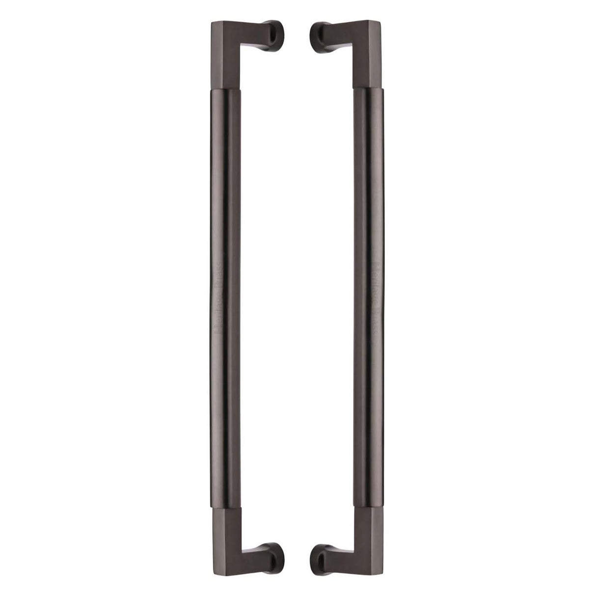 This is an image of a Heritage Brass - Door Pull Handle Bauhaus Design 483mm Matt Bronze Finish, btb1312-483-mb that is available to order from Trade Door Handles in Kendal.