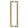 This is an image of a Heritage Brass - Door Pull Handle Bauhaus Design 483mm Satin Brass Finish, btb1312-483-sb that is available to order from Trade Door Handles in Kendal.