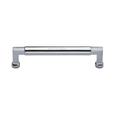This is an image of a Heritage Brass - Cabinet Pull Bauhaus Design 152mm CTC Polished Chrome Finish, c0312-152-pc that is available to order from Trade Door Handles in Kendal.