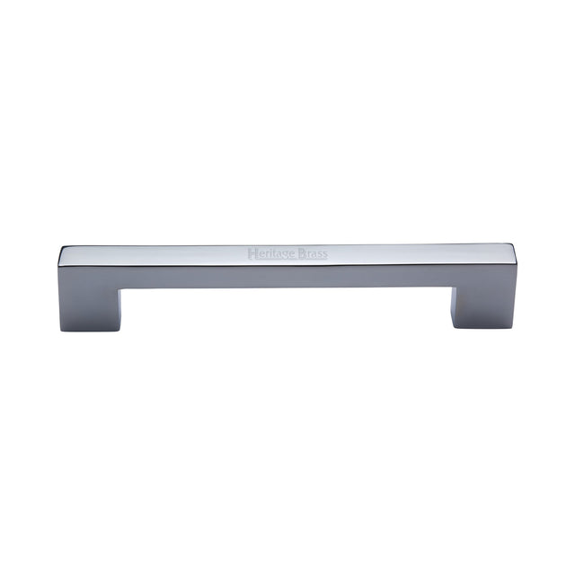 This is an image of a Heritage Brass - Cabinet Pull Metro Design 152mm Polished Chrome finish, c0337-152-pc that is available to order from Trade Door Handles in Kendal.