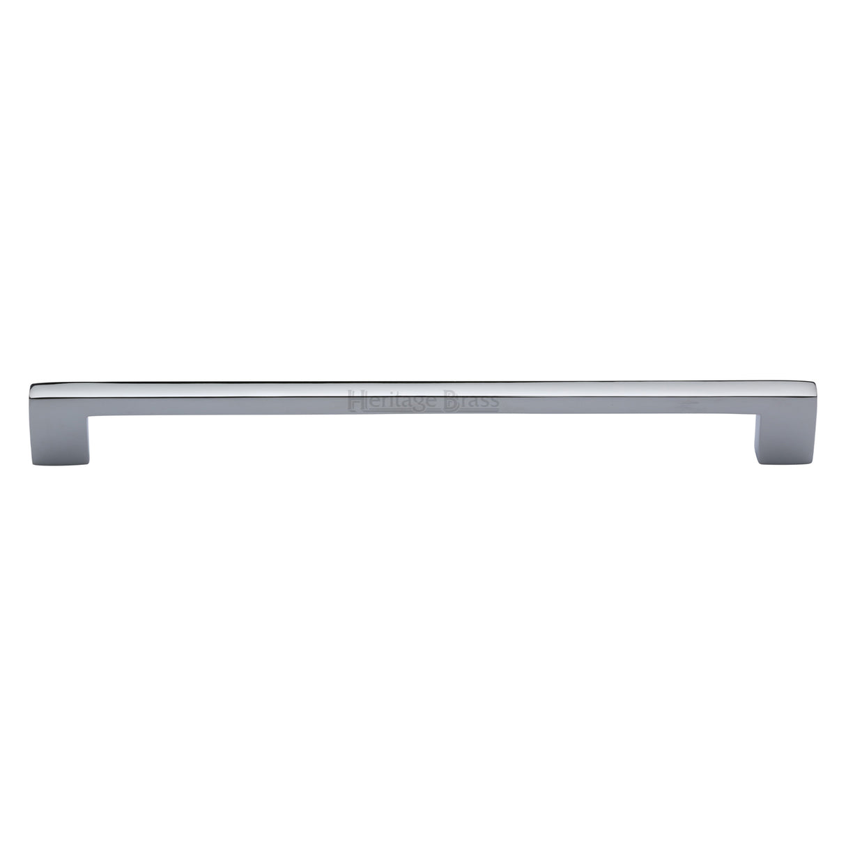 This is an image of a Heritage Brass - Cabinet Pull Metro Design 254mm Polished Chrome finish, c0337-254-pc that is available to order from Trade Door Handles in Kendal.
