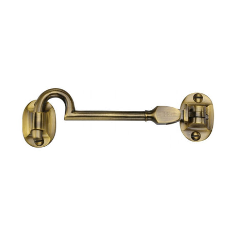 This is an image of a Heritage Brass - Cabin Hook 4" Antique Brass Finish, c1530-4-at that is available to order from Trade Door Handles in Kendal.