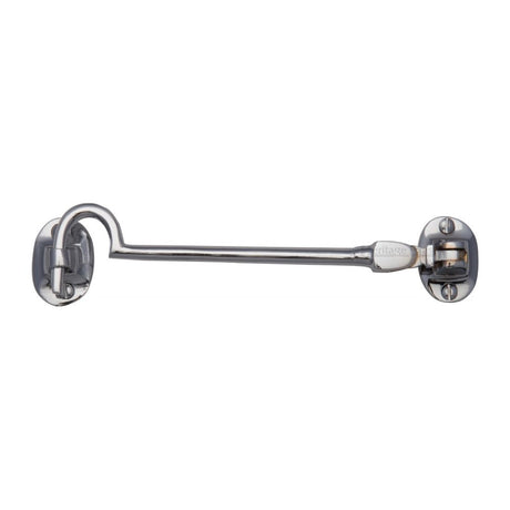 This is an image of a Heritage Brass - Cabin Hook 6" Polished Chrome Finish, c1530-6-pc that is available to order from Trade Door Handles in Kendal.