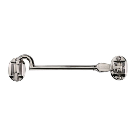 This is an image of a Heritage Brass - Cabin Hook 6" Polished Nickel Finish, c1530-6-pnf that is available to order from Trade Door Handles in Kendal.