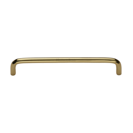 This is an image of a Heritage Brass - Cabinet Pull Wire Design 152mm Polished Brass finish, c2155-152-pb that is available to order from Trade Door Handles in Kendal.