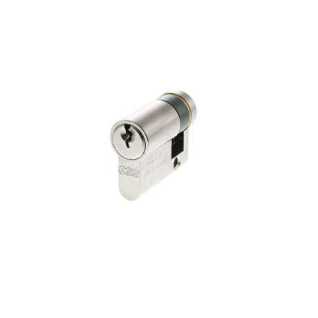 This is an image of AGB Euro Profile 5 Pin Single Cylinder 30-10mm (40mm) - Polished Chrome available to order from Trade Door Handles.