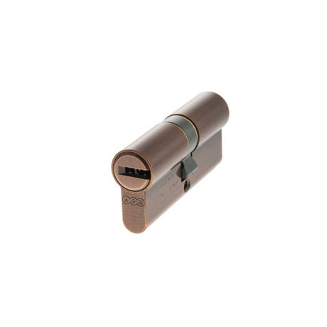 This is an image of AGB Euro Profile 15 Pin Double Cylinder 35-35mm (70mm) - Copper available to order from Trade Door Handles.