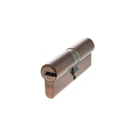 This is an image of AGB Euro Profile 15 Pin Double Cylinder 40-40mm (80mm) - Copper available to order from Trade Door Handles.