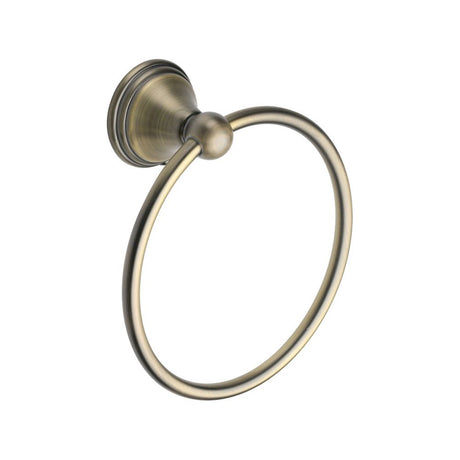 This is an image of a M.Marcus - Towel ring Matt Antique Finish, cam-ring-ma that is available to order from Trade Door Handles in Kendal.