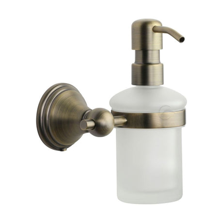 This is an image of a M.Marcus - Soap dispenser with high quality pump Matt Antique Finish, cam-soap-ma that is available to order from Trade Door Handles in Kendal.