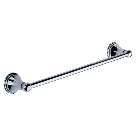 This is an image of a M.Marcus - Singel towel rail 40cm Polished Chrome Finish, cam-towel-45-pc that is available to order from Trade Door Handles in Kendal.