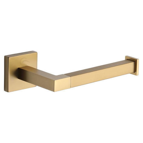 This is an image of a M.Marcus - Toilet Roll Holder Satin Brass Finish, che-paper-sb that is available to order from Trade Door Handles in Kendal.