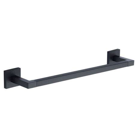This is an image of a M.Marcus - Singel towel rail 45cm Matt Black Finish, che-towel-45-bl that is available to order from Trade Door Handles in Kendal.