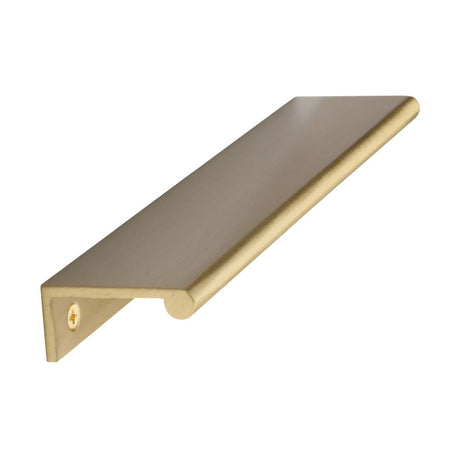 This is an image of a Heritage Brass - EPR Edge Pull Cabinet Handle 200mm Satin Brass Finish, epr200-40-sb that is available to order from Trade Door Handles in Kendal.