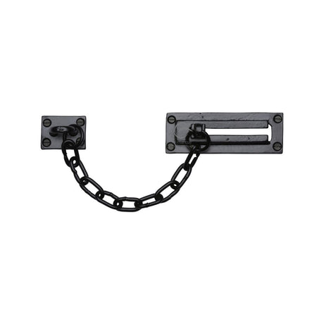 This is an image of a M.Marcus - Black Iron Rustic Door Chain, fb108 that is available to order from Trade Door Handles in Kendal.