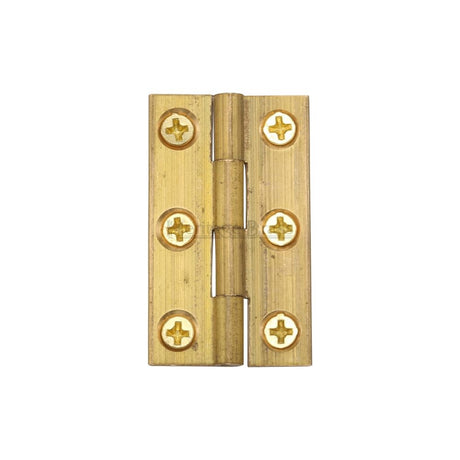 This is an image of a Heritage Brass - Cabinet Hinge Brass 1 1/2" Natural Brass Finish, hg99-110-nb that is available to order from Trade Door Handles in Kendal.
