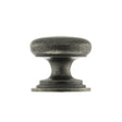 This is an image of Old English Lincoln Solid Brass Cabinet Knob 38mm Concealed Fix - Distressed Si available to order from Trade Door Handles.